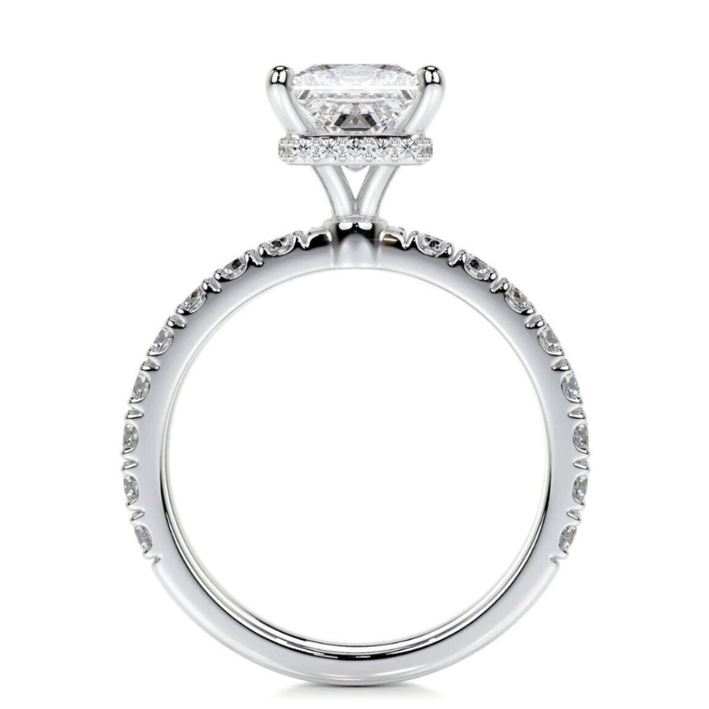 Princess cut lab diamond set - Picture 5 of 6